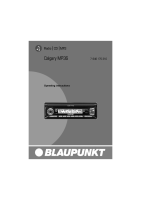 Blaupunkt Calgary-MP-36 - Owners Manual 